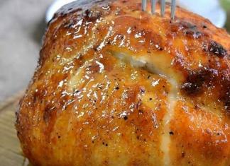 Chicken fillet baked in the oven