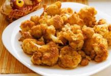 Cauliflower in breadcrumbs