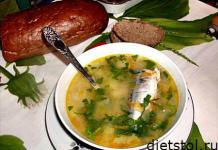 Fresh frozen mackerel soup with rice