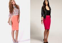 What to wear with a coral skirt - the main question of summer