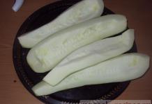 Zucchini salad for the winter 