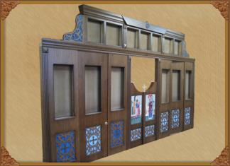 Carved wooden iconostases at competitive prices