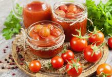Tomatoes in their own juice for the winter: the subtleties of cooking