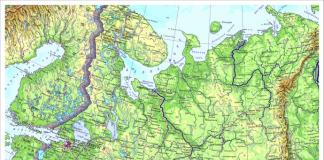 The largest plains in Russia: names, map, borders, climate and photos of the East European Plain on the contour