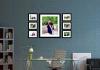 Tricks of the correct placement of photo frames in the interior Arrangement of photos on the wall with dimensions