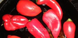 Pečená paprika marinovaná na zimný recept