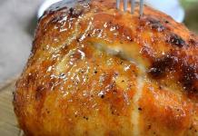 Chicken fillet baked in the oven