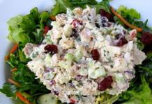 Chicken and celery salad
