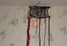 Mieszkance Woroneża ze ściany wyciekała krew przypominająca krew.