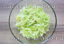 Turp ve lahana salatası Turp ve lahana salatası