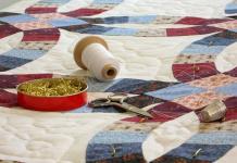 What materials are needed for a patchwork bedspread?