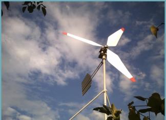 Do-it-yourself wind generator from a car generator