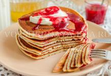 American pancakes pancakes, recipe with photos