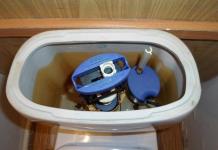Installation and repair of toilet bowls The main elements of the drain tank