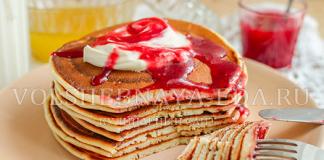 American pancakes, recipe with photos