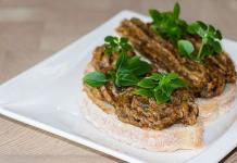 Recipe for boiled mushrooms with vegetables