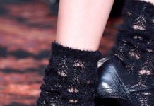 신발 및 양말 - 새로운 패션 트렌드 (사진) 여성용 양말 착용 방법