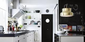 Mobili in un soggiorno in bianco e nero Design del soggiorno in bianco e nero